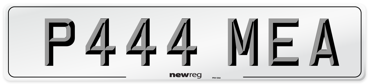 P444 MEA Number Plate from New Reg